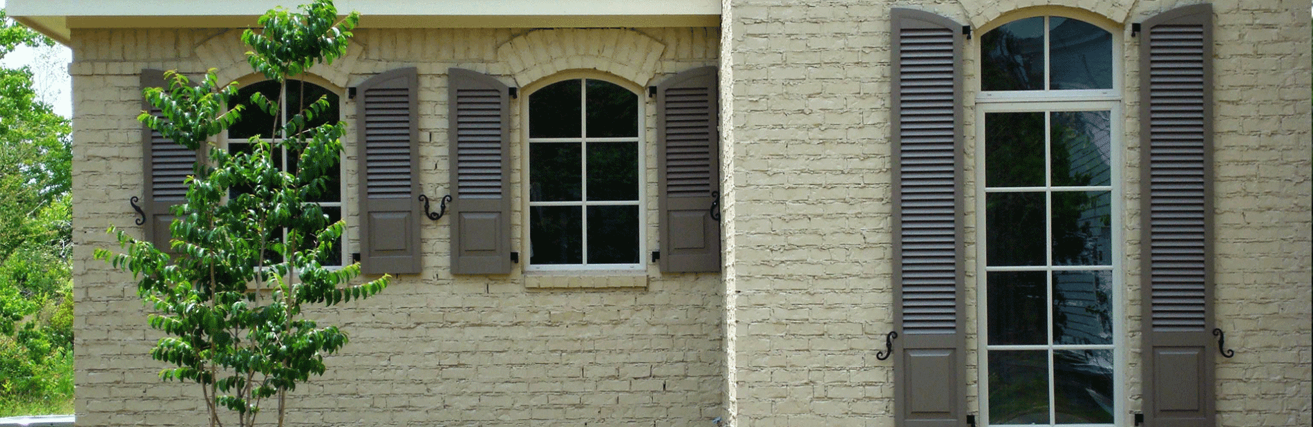 Exterior Wood Shutters  Combination Shutters