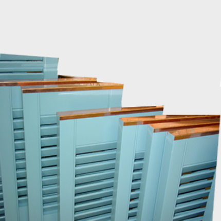 Moveable Louvered Interior Shutters