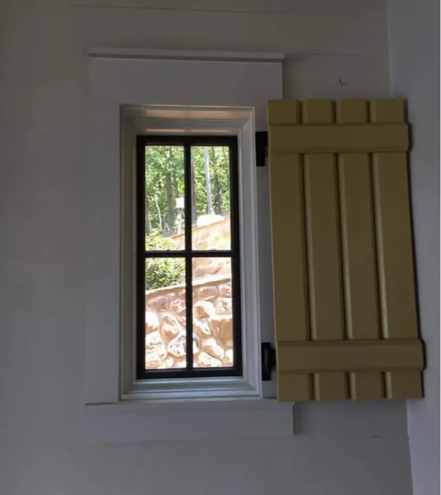 Board and Batten-4 Vertical Boards-2 Battens-Yellow