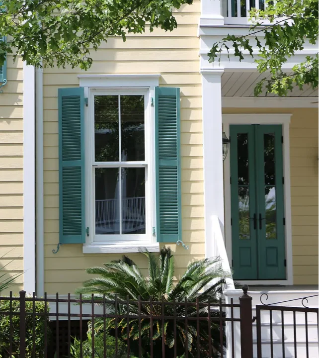 Heavy Duty Fixed Louver-2-Sections-Green-1