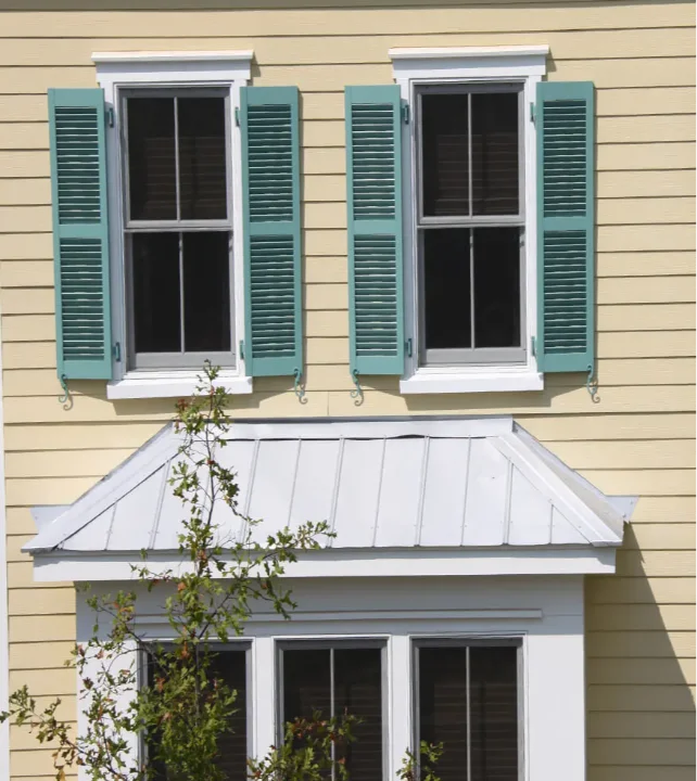 Heavy Duty Fixed Louver-2-Sections-Green