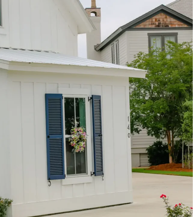 Heavy Duty Fixed Louver-2-Sections-Royal-Blue