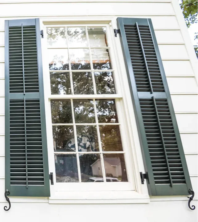 Heavy Duty Fixed Louver-False-Control-Rods-Louvers-Up-Dark-Green-27