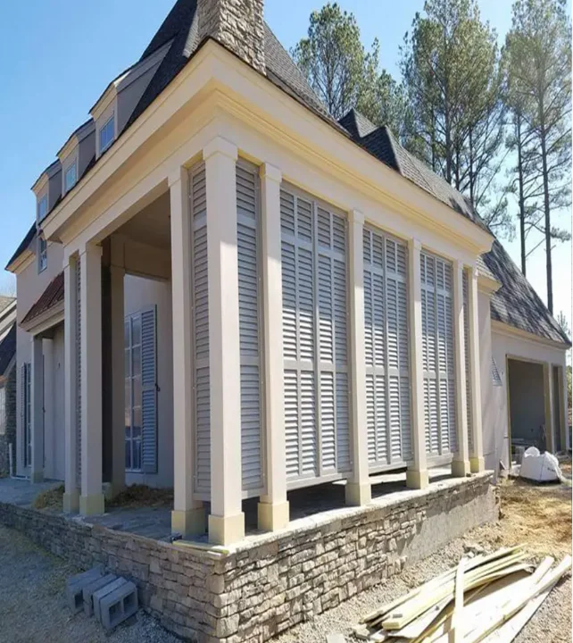 Designline Fixed Louver Bahama-3 Sections-Rail Placement