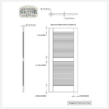 Specifications No Sub Stile