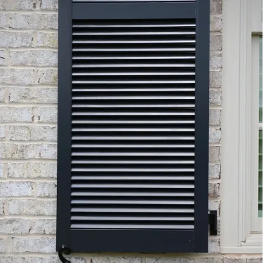 Standard Fixed Louver-2 Sections-Black-2