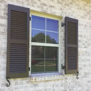 Heavy Duty Fixed Louver-2-Sections-Brown-2