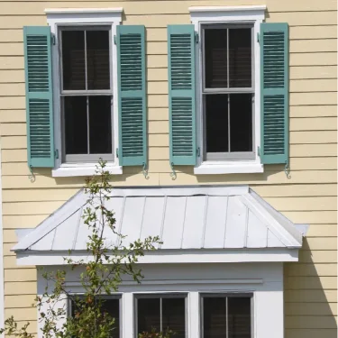 Heavy Duty Fixed Louver-2-Sections-Green