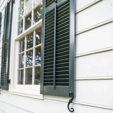 Heavy Duty Fixed Louver False-Contol-Rods-Louvers-Up-Dark-Green-24