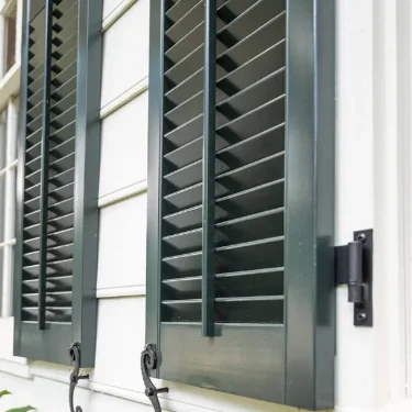 Heavy Duty Fixed Louver False-Control-Rods-Louvers-Up-Dark-Green-26