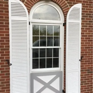 Heavy Duty Fixed Lovuer-3-Sections-Rail-Placement-Quarter-Round-Arch-White