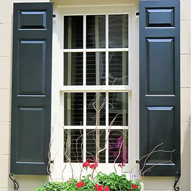 Designline Paneled-Single Sided Raised Panel-3 Sections Rail Placement-Black