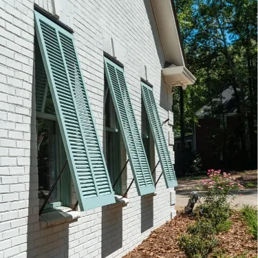 Designline Fixed Louver Bahama No Center Rail 1 Substile Green 5