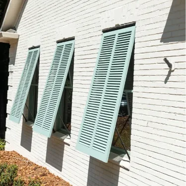 Designline Fixed Louver Bahama No Center Rail 1 Substile Green 3