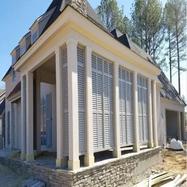 Designline Fixed Louver Bahama-3 Sections-Rail Placement