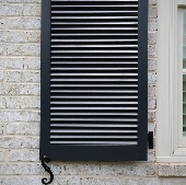 Standard Fixed Louver-2 Sections-Black-2
