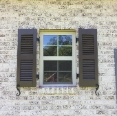 Heavy Duty Fixed Louver-2 Sections-Brown