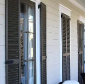 Heavy Duty Fixed Louver-2-Sections-Brown