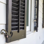 Heavy Duty Fixed Louver-2-Sections-False-Control-Rods-Louvers-Up-Dark-Green-2