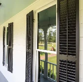 Heavy Duty Fixed Louver-2-Sections-False-Control-Rods-Louvers-Up-Dark-Green-3