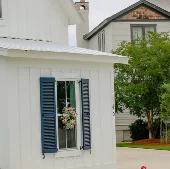 Heavy Duty Fixed Louver-2-Sections-Royal-Blue