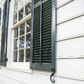 Heavy Duty Fixed Louver False-Contol-Rods-Louvers-Up-Dark-Green-24