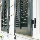 Heavy Duty Fixed Louver False-Control-Rods-Louvers-Up-Dark-Green-26
