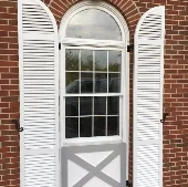 Heavy Duty Fixed Lovuer-3-Sections-Rail-Placement-Quarter-Round-Arch-White