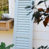 Designline Fixed Louver 2 Sections Blue