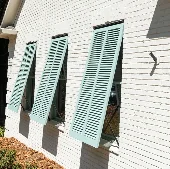Designline Fixed Louver Bahama No Center Rail 1 Substile Green 3