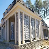 Designline Fixed Louver Bahama-3 Sections-Rail Placement