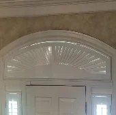 Interior Fixed Louver Sunburst Eyebrow Arch